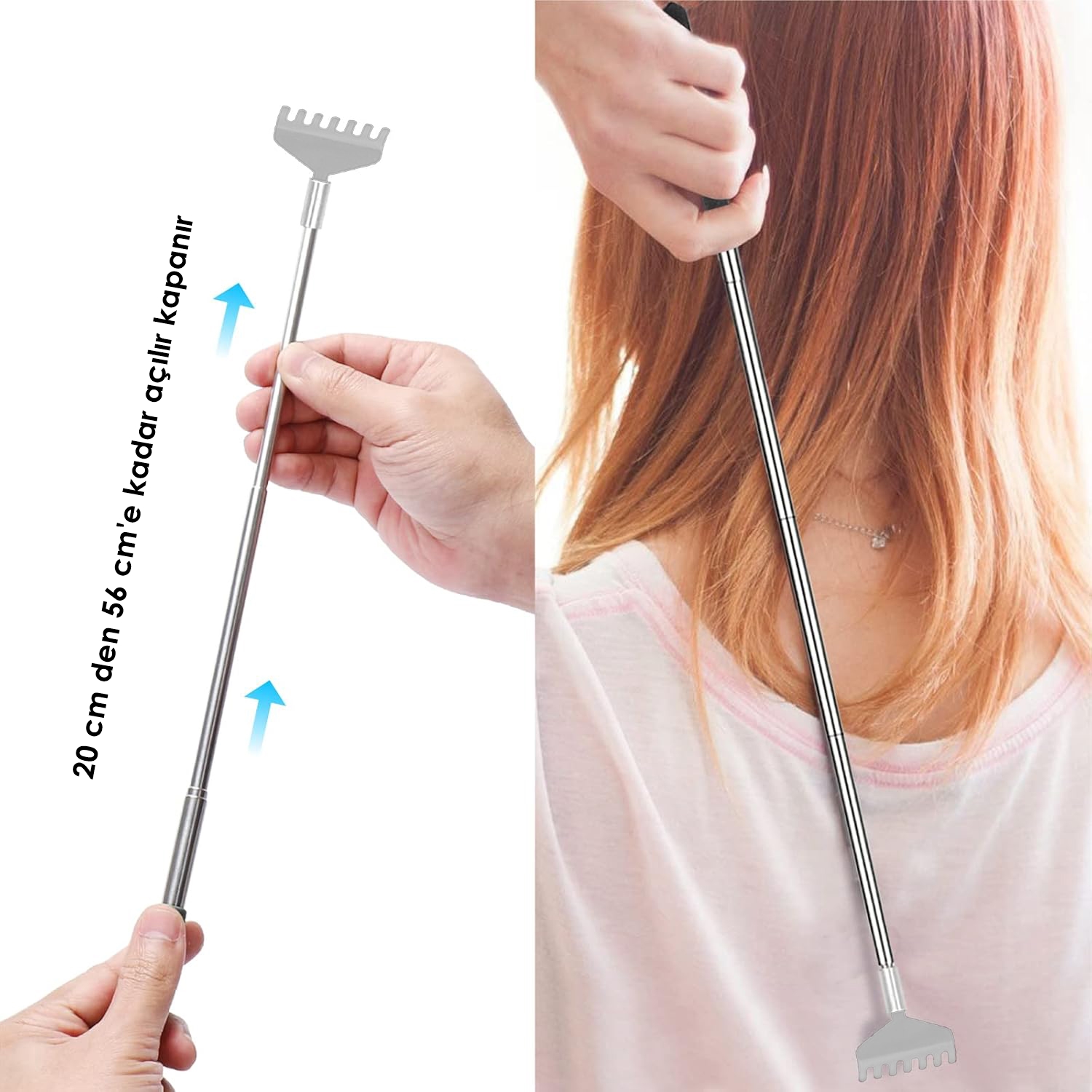 Sırt Kaşıyıcı - Telekopik 56 cm Sırt Kaşıma Aparatı Hanımeli 2 li SET 721960