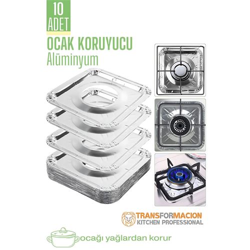 Transformacion Ocak Koruyucu Folyo - Kızartma Yemek Yağ Koruyucu Folyo 10 ADET 721962