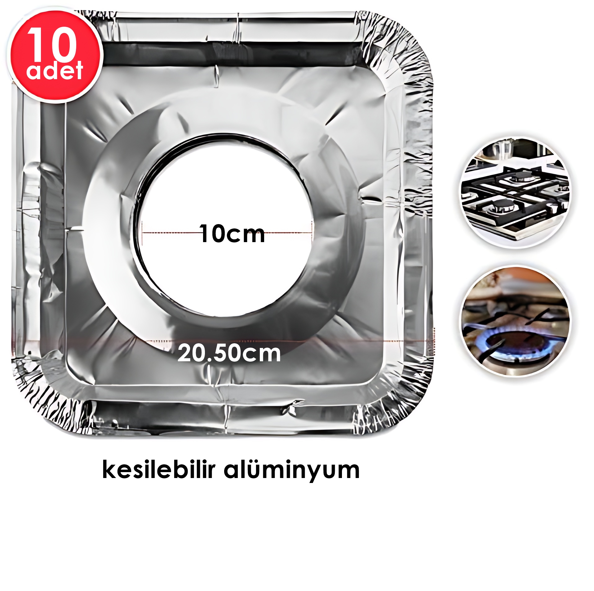 Ocak Koruyucu Folyo - Kızartma Yemek Yağ Koruyucu Folyo 10 ADET 721962