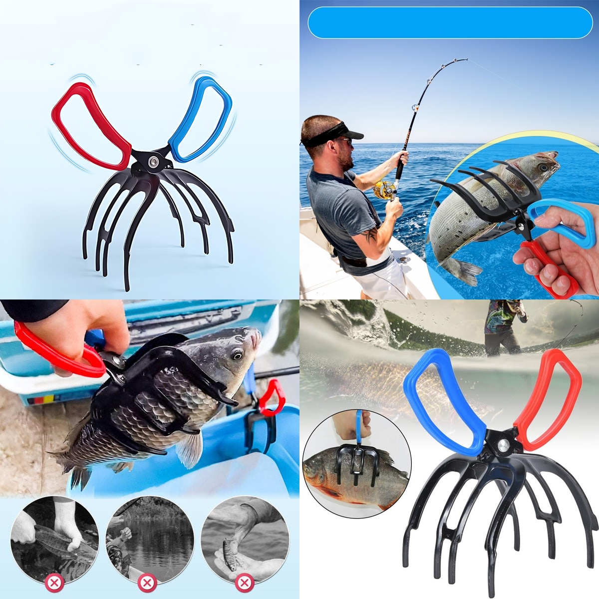 Balıkçılar İçin Balık Sabitleyici - Oltadan Kolay Balık Çıkarma Makası 721966