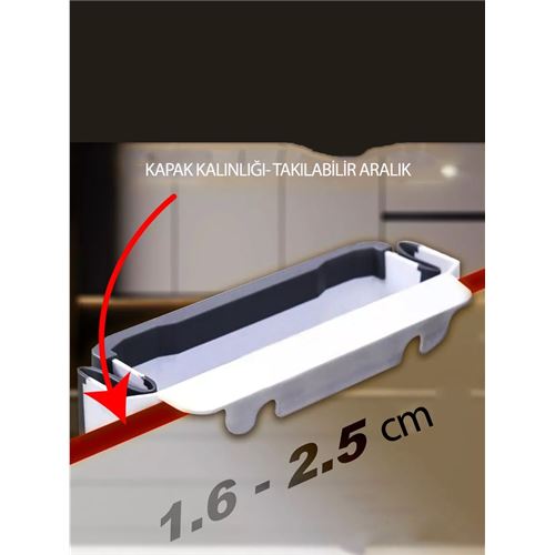 Transformacion Körüklü Çöp Kovası - Mutfak Dolap Kapağına Çöp Kutusu LATTE 721968