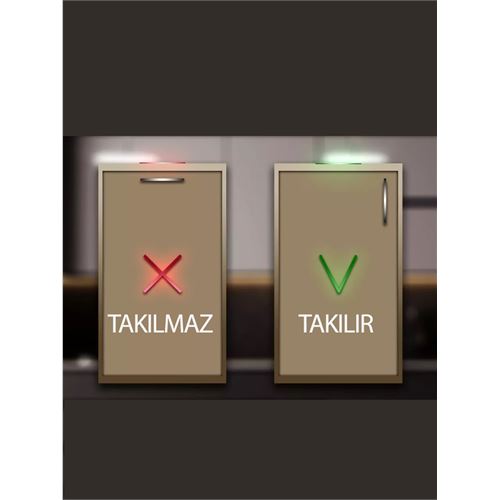 Transformacion Körüklü Çöp Kovası - Mutfak Dolap Kapağına Çöp Kutusu LATTE 721968
