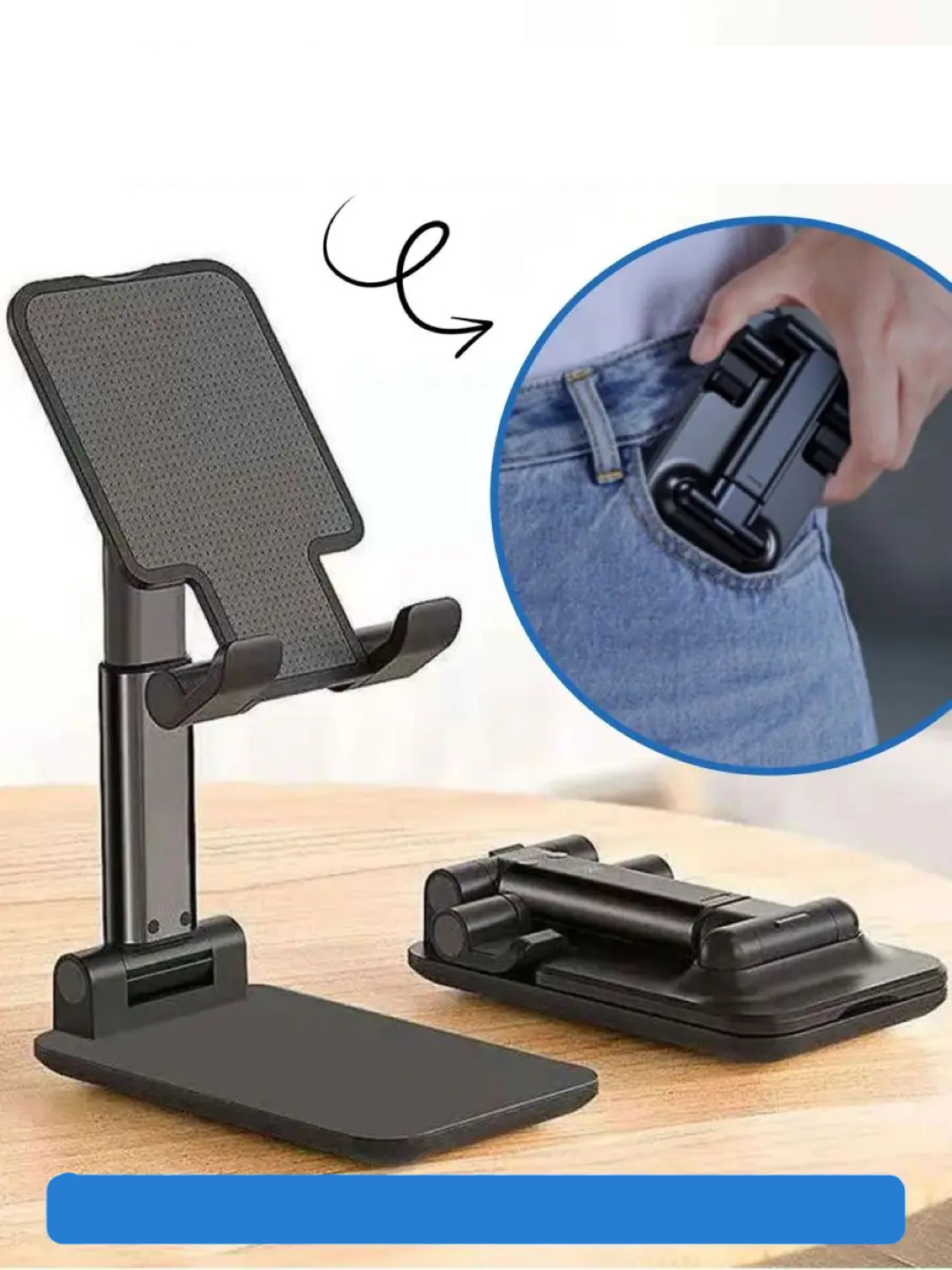 Katlanabilir Masaüstü Telefon Standı - Telefon Tutucu 721969