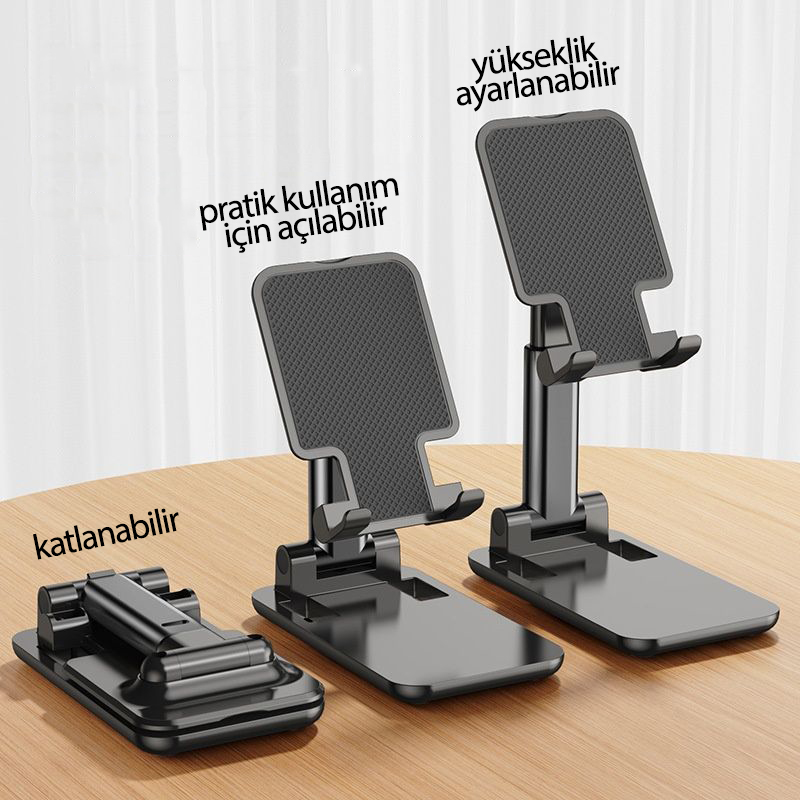 Katlanabilir Masaüstü Telefon Standı - Telefon Tutucu 721969