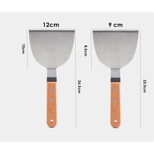 TransForMacion Mutfak Spatulası- Hamur Börek Et Spatulası 9 ve 12 cm 2 Lİ SET 721974
