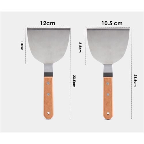 TransForMacion Mutfak Spatulası- Hamur Börek Et Spatulası 10,5 ve 12 cm 2 Lİ SET 721975