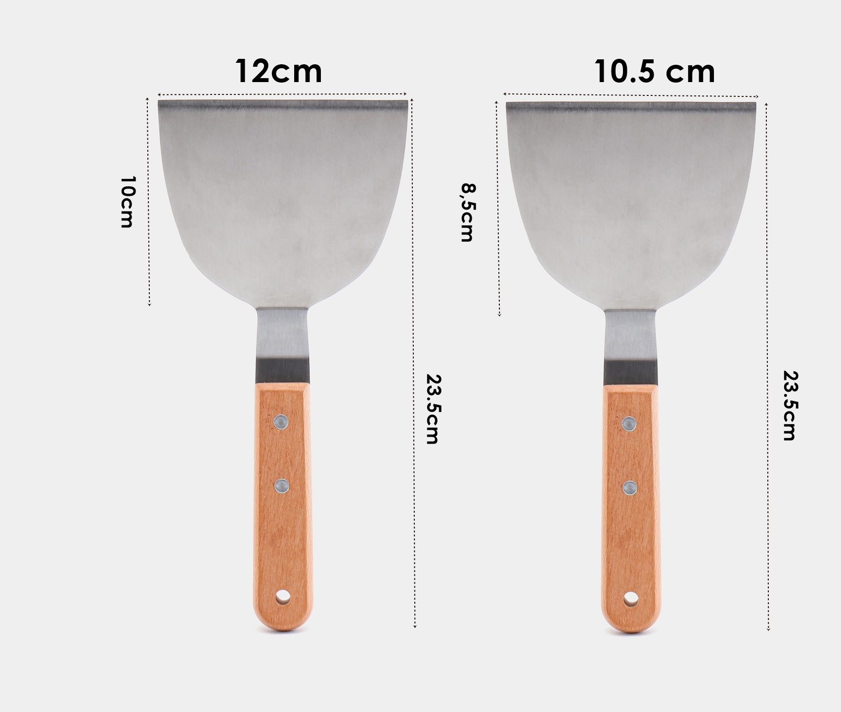 Mutfak Spatulası- Hamur Börek Et Spatulası 10,5 ve 12 cm 2 Lİ SET 721975