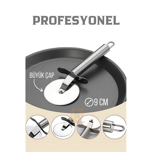 Transformacion Profesyonel 9 cm Çelik Pizza Kesici Ignacio Design 720972