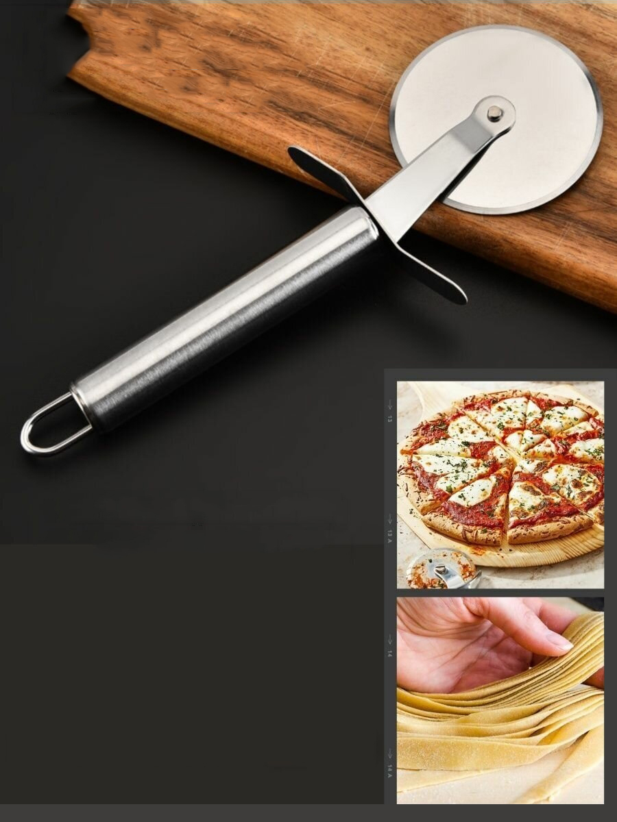 Profesyonel 9 cm Çelik Pizza Kesici Ignacio Design 720972