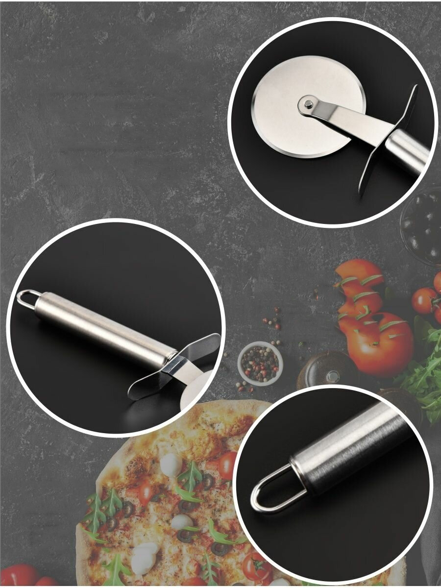 Profesyonel 9 cm Çelik Pizza Kesici Ignacio Design 720972