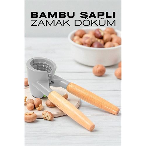 TransForMacion Fındık ve Ceviz Kırıcı - Bambu Saplı Döküm Ceviz Fındık Kıracağı 721983