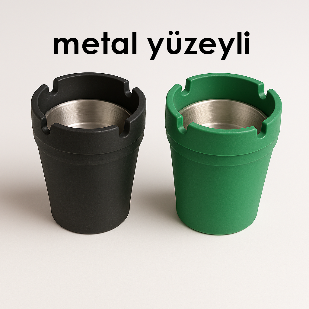 Kokusuz Dumansız Küllük - 2 li Küllük Seti Kafe Küllüğü Restoran Küllüğü Masaüstü Küllük 721995