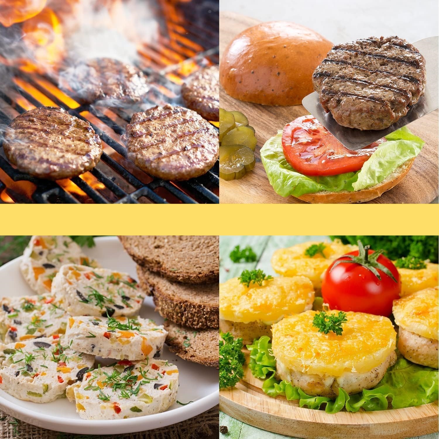 Hamburger Presi - Profesyonel Hamburger Kalıbı 304 Paslanmaz Çelik 722000