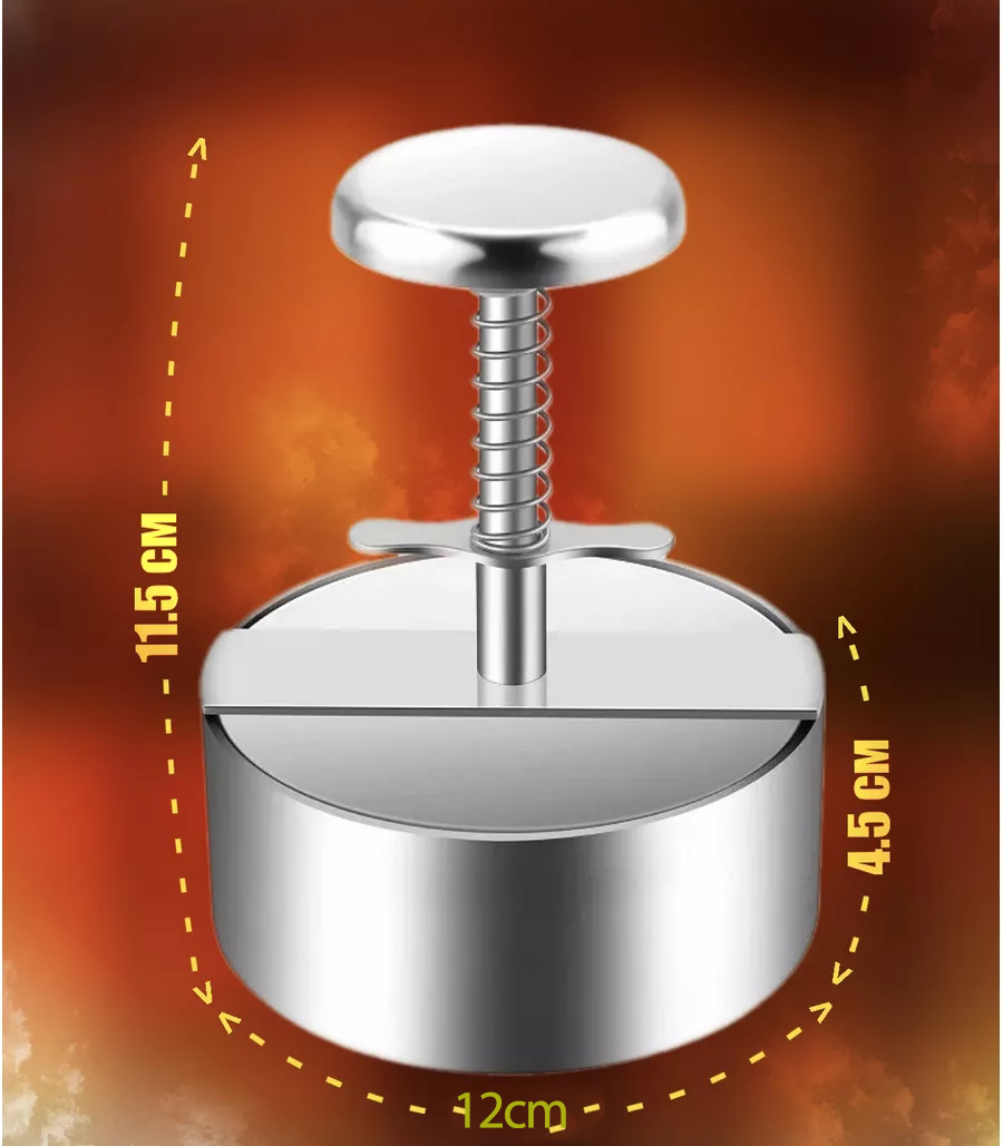 Hamburger Presi - Profesyonel Hamburger Kalıbı 304 Paslanmaz Çelik 722000