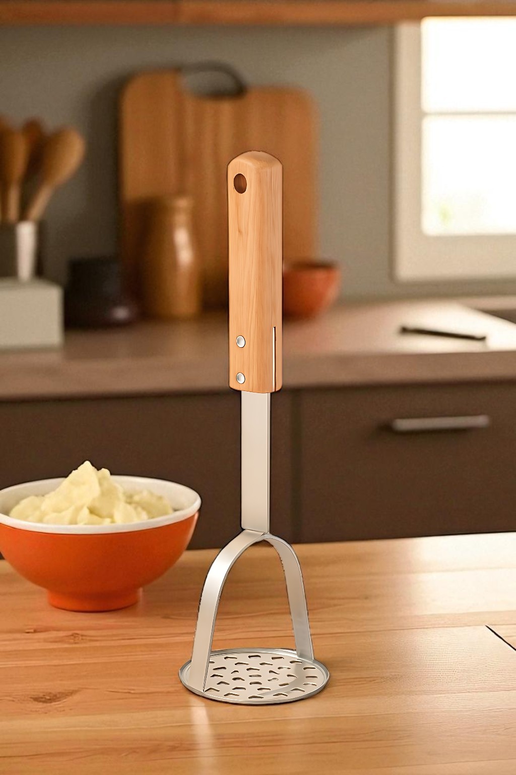 Patates Ezici 3 mm Kalınlık 304 Paslanmaz Çelik Havuç Muz Avokado Ezici 722002