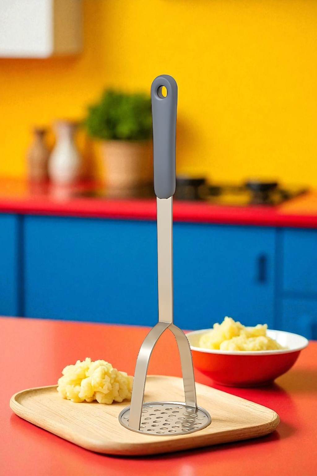 Patates Ezici 3 mm Kalınlık 304 Paslanmaz Çelik Havuç Muz Avokado Ezici 722003