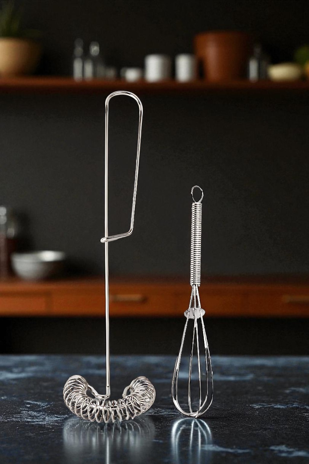 Inox Çelik Çırpıcı + Mini Çırpıcı Seti 722004