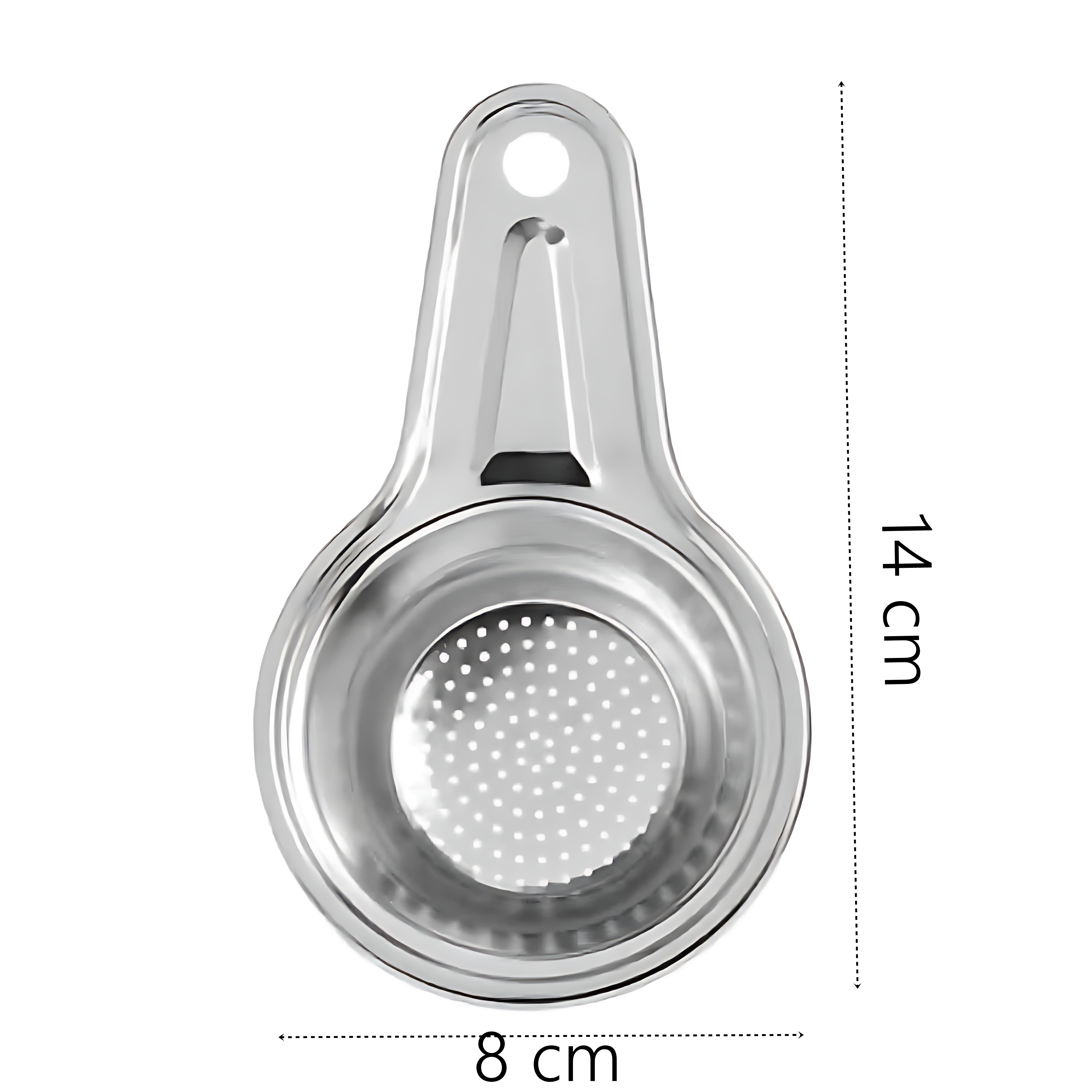 Inox Çelik Çay Süzgeci - Meyve Suyu Süzgeci  - Profesyoneller İçin 2 li SET Paslanmaz Çelik 722008