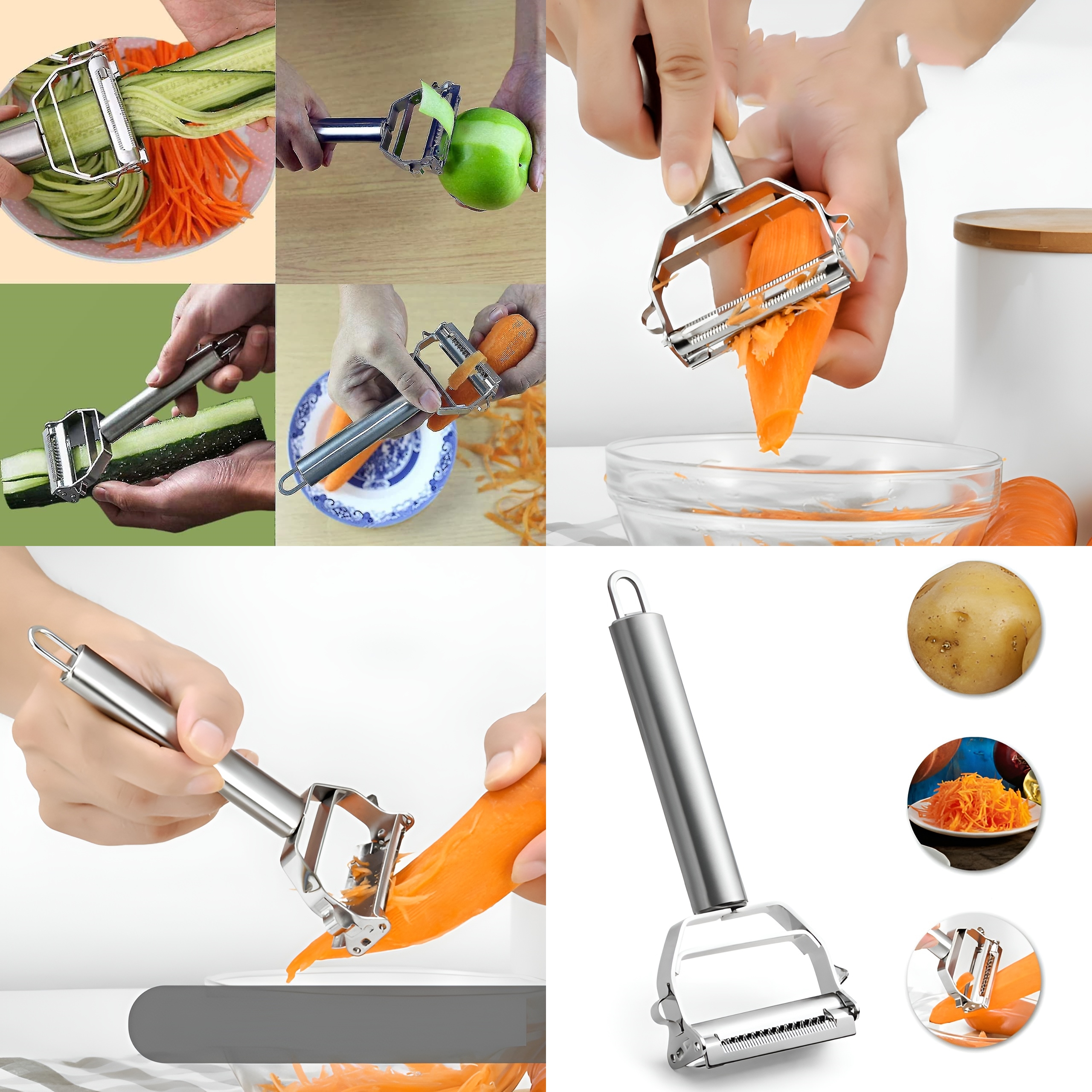 Soyacak - Sebze Soayacağı - Oyacak Soyacak Seti Dilimele Kazıma Profesyonel 722017