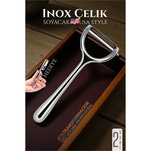 TransForMacion Inox Soyacak - Sebze Soyacağı - Kabak Dolma Oyacağı 2 li SET 722012