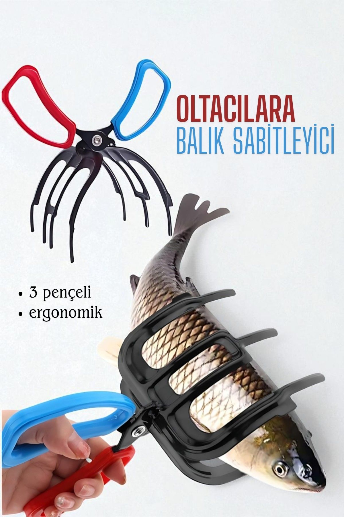 Balıkçılar İçin Balık Sabitleyici - Oltadan Kolay Balık Çıkarma Makası 