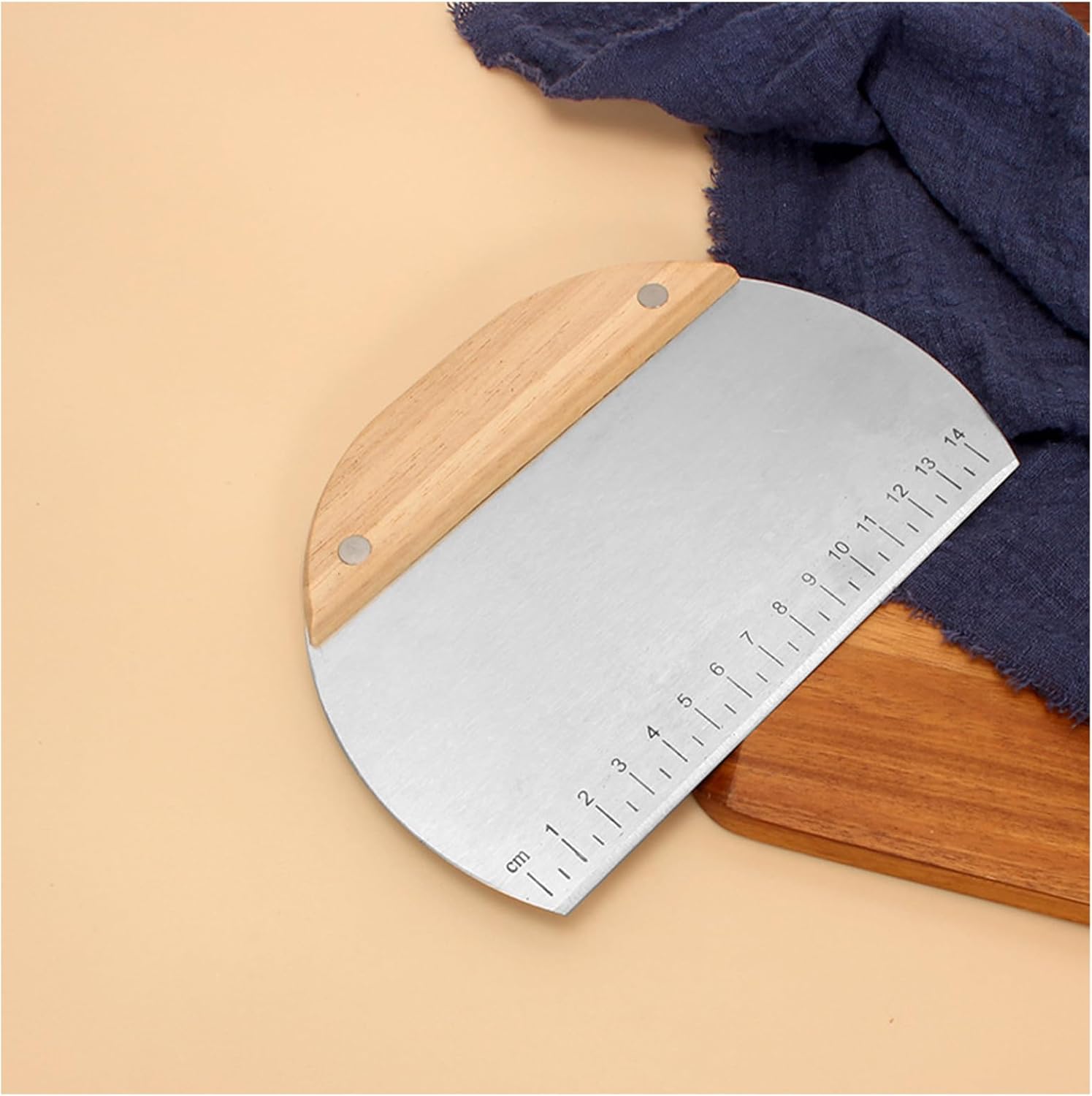 Pasta Spatulası - Profesyonel Hamur Sıyırıcı - Ölçü Cetvelli Pasta Hamur Spatulası 722023