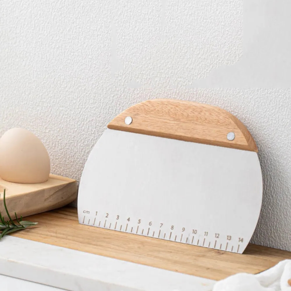 Pasta Spatulası - Profesyonel Hamur Sıyırıcı - Ölçü Cetvelli Pasta Hamur Spatulası 722023