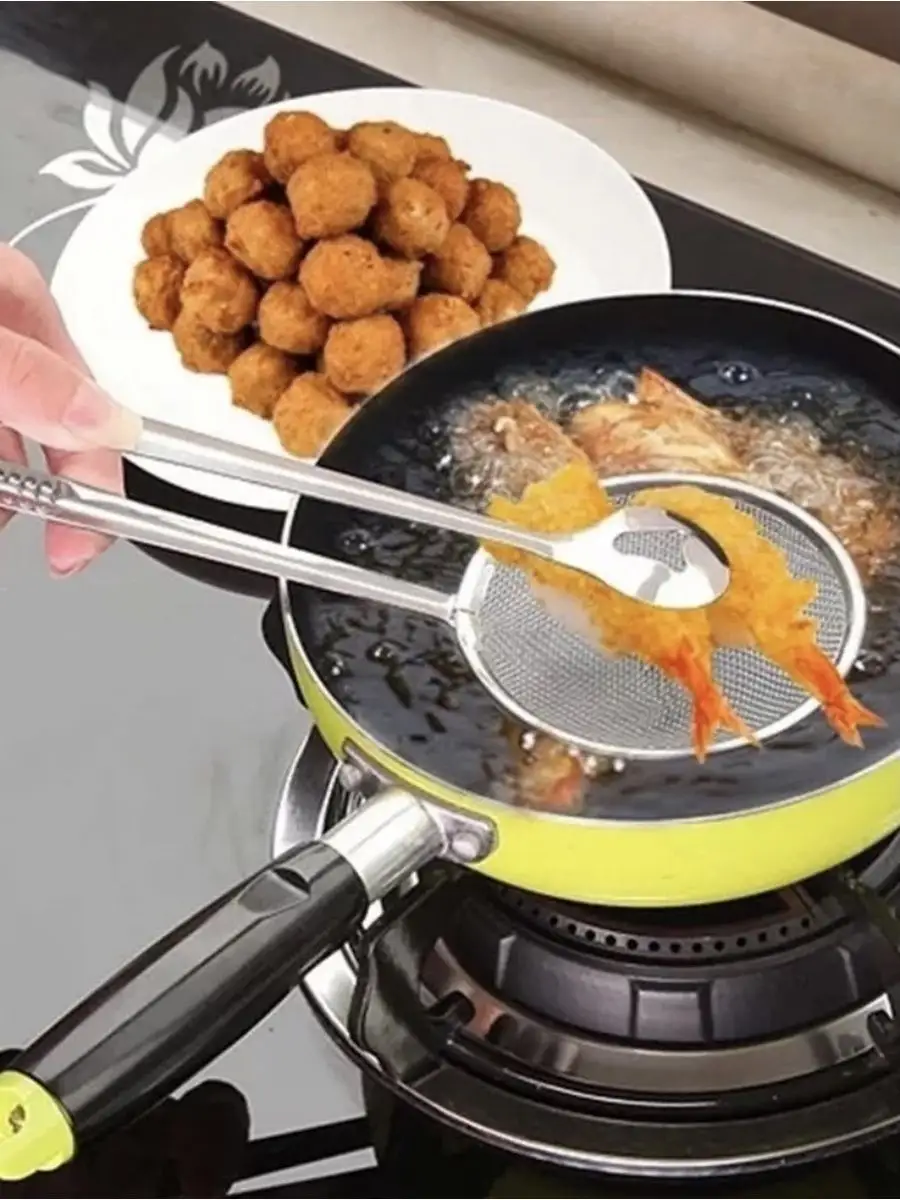 Maşalı Kevgir - Kızartma Maşası - Kızartma Süzgeci Multi 2 ADET 722024