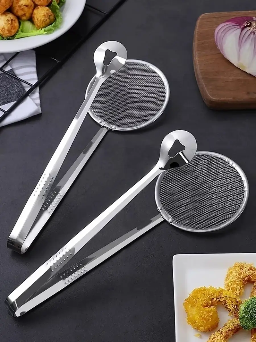 Maşalı Kevgir - Kızartma Maşası - Kızartma Süzgeci Multi 2 ADET 722024