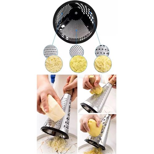 TransForMacion El Rendesi - Konik Tip Ergonomik 3 Taraflı Profesyonel 304 Paslanmaz Çelik 722025