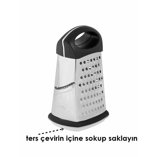 TransForMacion Hazneli El Rendesi - Saklama Kaplı 4 Taraflı Profesyonel 304 Paslanmaz Çelik 722026