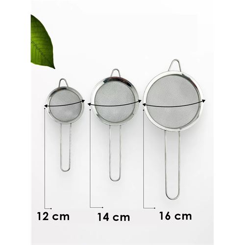 TransForMacion Inox Süzgeç Seti - 3 Boy Çok Amaçlı Süzgeç 304 Çelik Profesyoneller İçin 722028