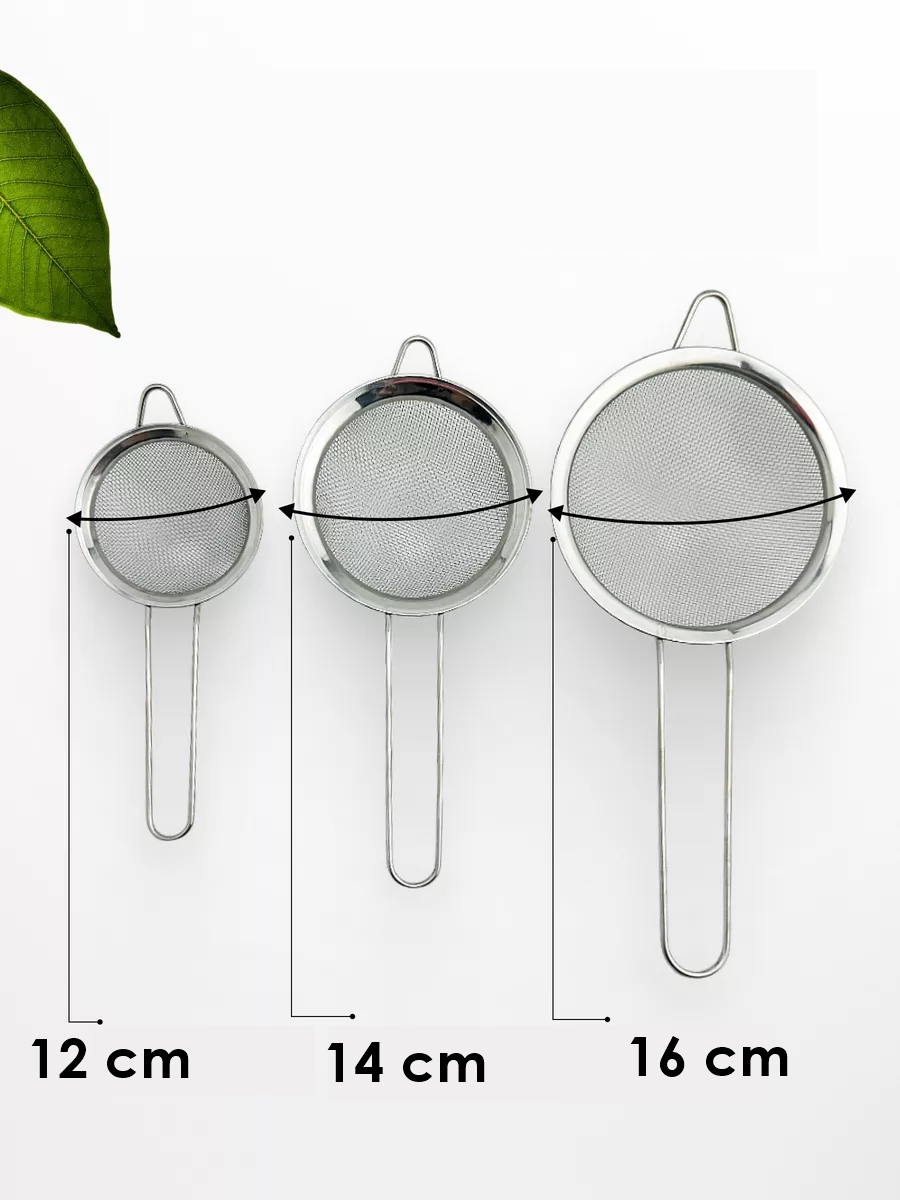 Inox Süzgeç Seti - 3 Boy Çok Amaçlı Süzgeç 304 Çelik Profesyoneller İçin 722028