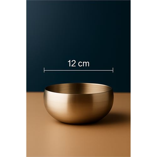TransForMacion Çift Cidarlı Kase - Inox Çelik Kase 12 cm  4 LÜ SET 722035