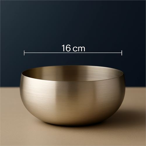 TransForMacion Çift Cidarlı Kase - Inox Çelik Kase 16 cm 4 LÜ SET 722037