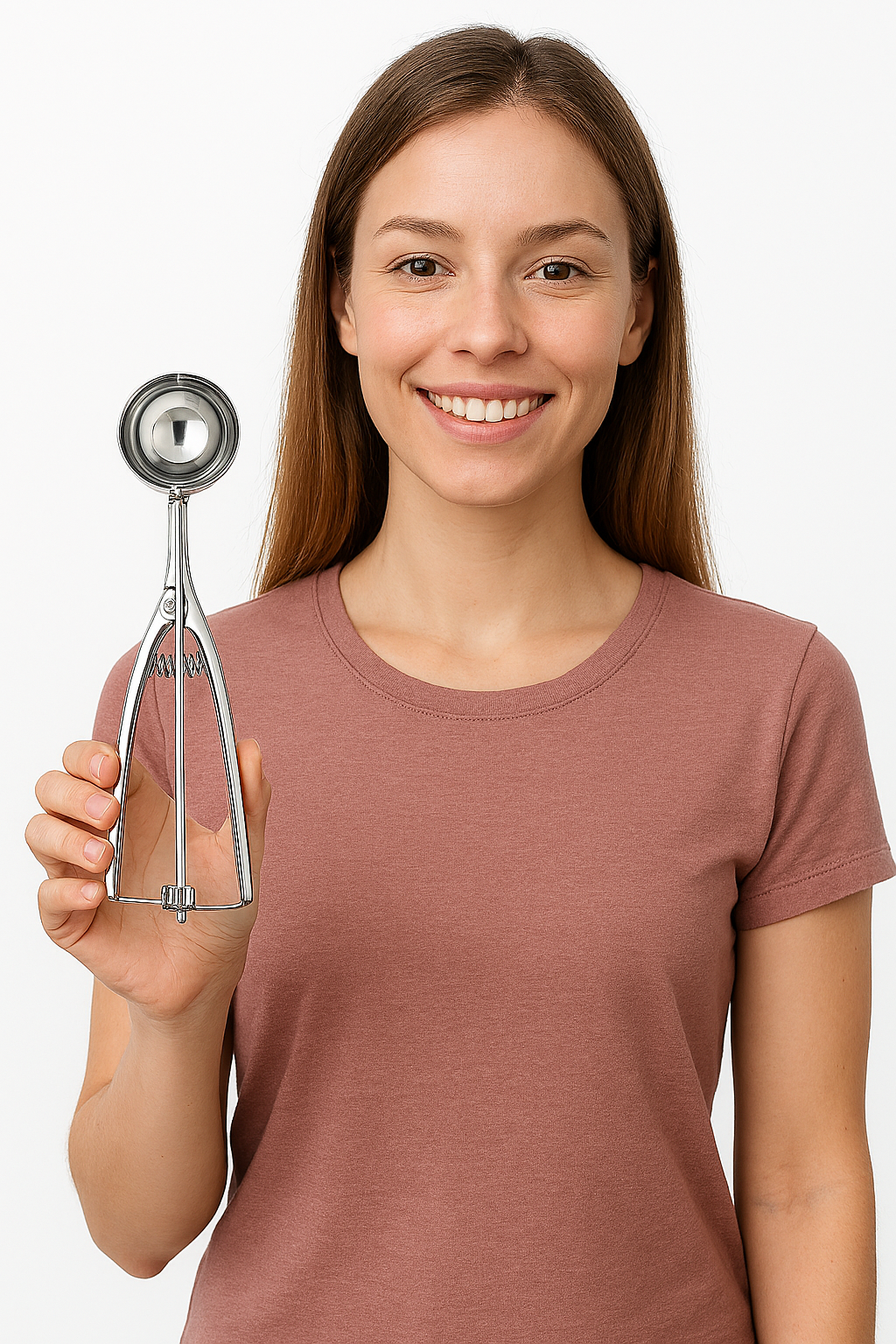 Inox 4 cm Dondurma Kaşığı - Karpuz Kurabiye Köfte Helva Porsiyonlama 722039