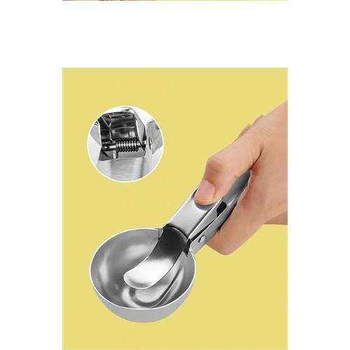 TransForMacion Inox 5 cm Dondurma Kaşığı - Karpuz Kurabiye Köfte Helva Porsiyonlama 722040