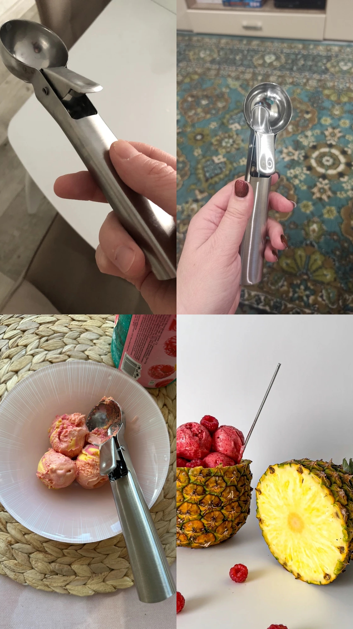 Inox 5 cm Dondurma Kaşığı - Karpuz Kurabiye Köfte Helva Porsiyonlama 722040