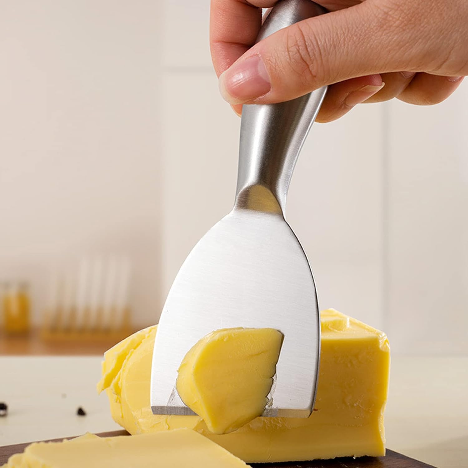 Inox Peynir Bıçağı Seti - Tereyağı Bıçağı Kahvaltı Seti Profesyonel Tasarım 304 Paslanmaz Çelik 722041