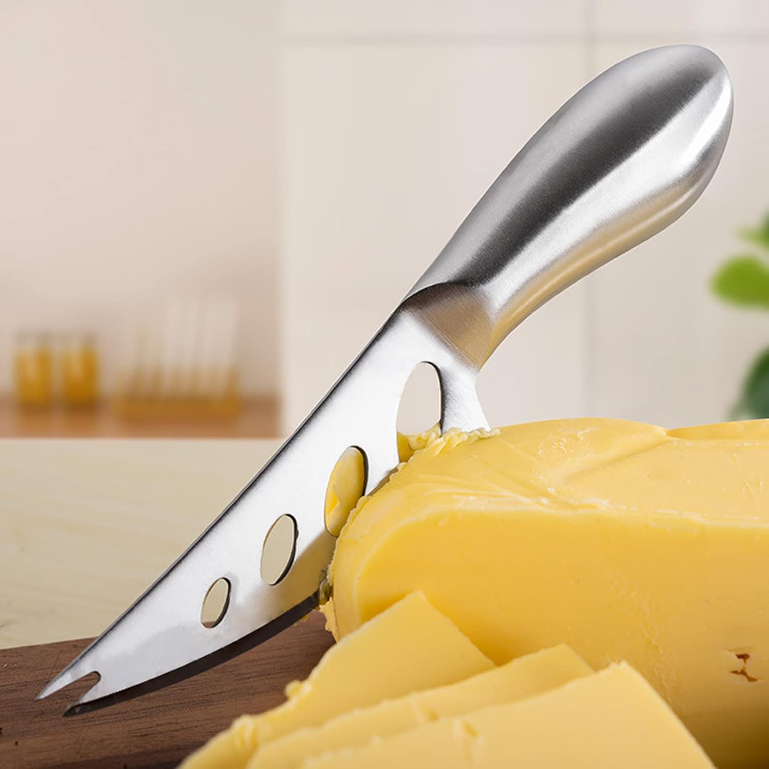 Inox Peynir Bıçağı Seti - Tereyağı Bıçağı Kahvaltı Seti Profesyonel Tasarım 304 Paslanmaz Çelik 722041