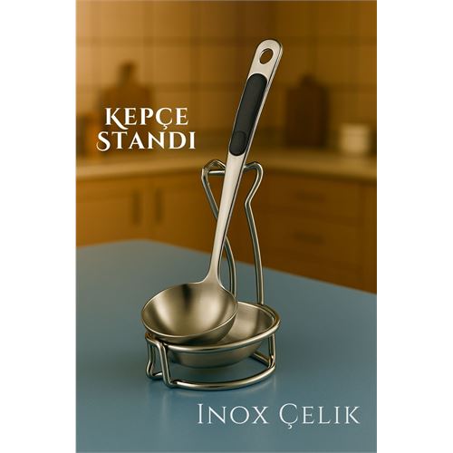 TransForMacion Inox Kepçe Standı - Kaşık Kepçe Standı- Profesyonel Şef Tasarımı 722042