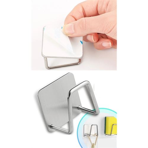 TransForMacion Inox Bulaşık Sübgerlik Stant- Mutfak Askısı Profesyonel 2 li SET 722043