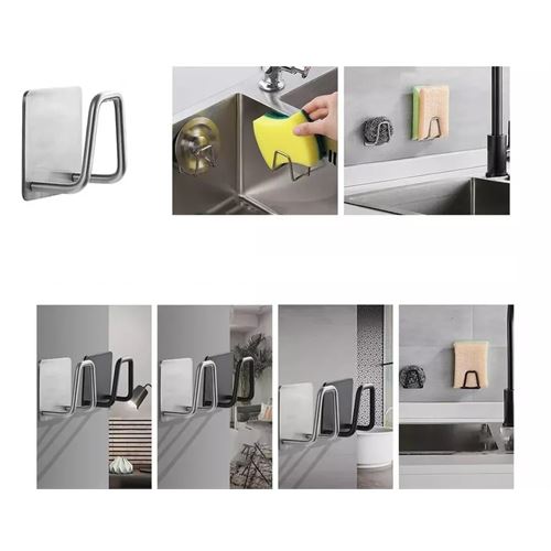TransForMacion Inox Bulaşık Sübgerlik Stant- Mutfak Askısı Profesyonel 2 li SET 722043