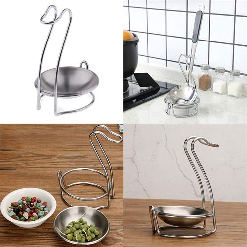 TransForMacion Inox Kepçe Standı - 2 li Kaşık Kepçe Standı- Profesyonel Şef Tasarımı 722045