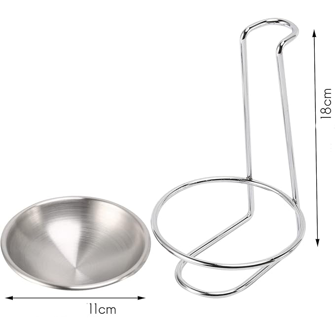 Inox Kepçe Standı - 2 li Kaşık Kepçe Standı- Profesyonel Şef Tasarımı 722045