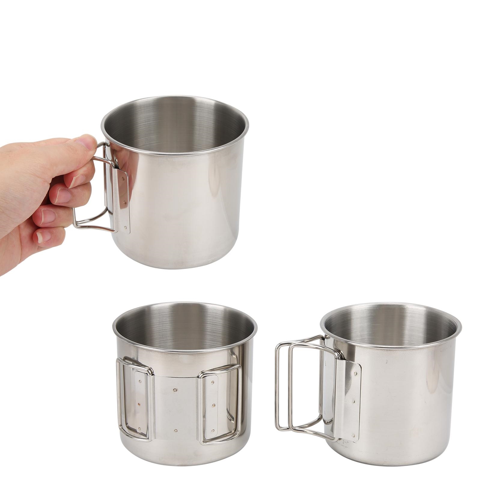 Inox Çelik Kamp Kupası - Inox Kamp Bardağı Profesyonel Inox Çelik 350 ml 722046