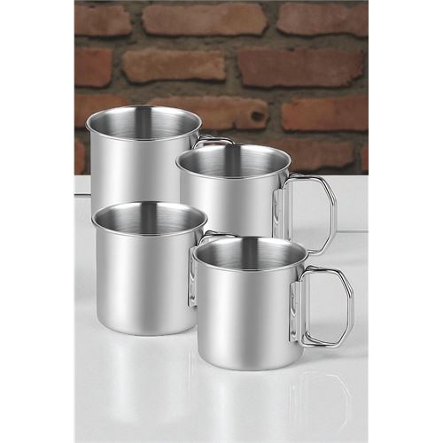 TransForMacion Inox Çelik Kamp Kupası - Kamp Bardağı 350 ml 4 LÜ SET 722047