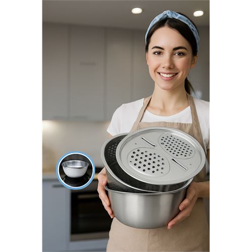 TransForMacion Inox Rende Kase Süzgeç Seti - MultiFix 3 in 1 722050