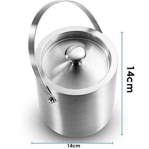 TransForMacion Buz Kovası Çift Cidarlı Yalıtımlı Endüstriyel Inox Şampanya Şarap Bira Soğutucu MEDIUM  722052
