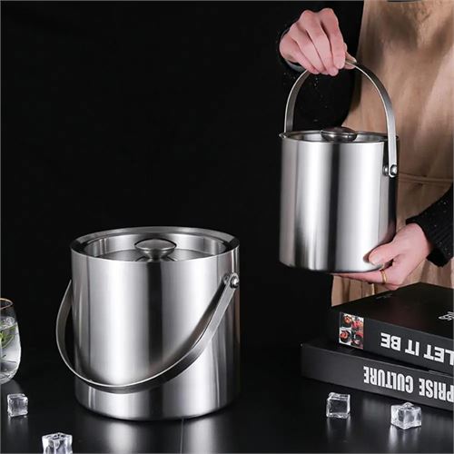 TransForMacion Buz Kovası Çift Cidarlı Yalıtımlı Endüstriyel Inox Şampanya Şarap Bira Soğutucu MEDIUM  722052